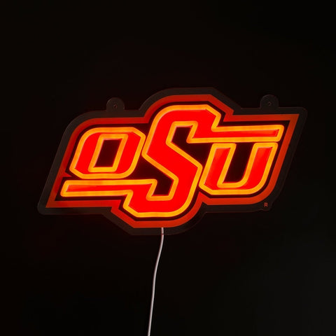 Oklahoma State Cowboys: Die - Cut LED Neon Sign - The Fan - Brand