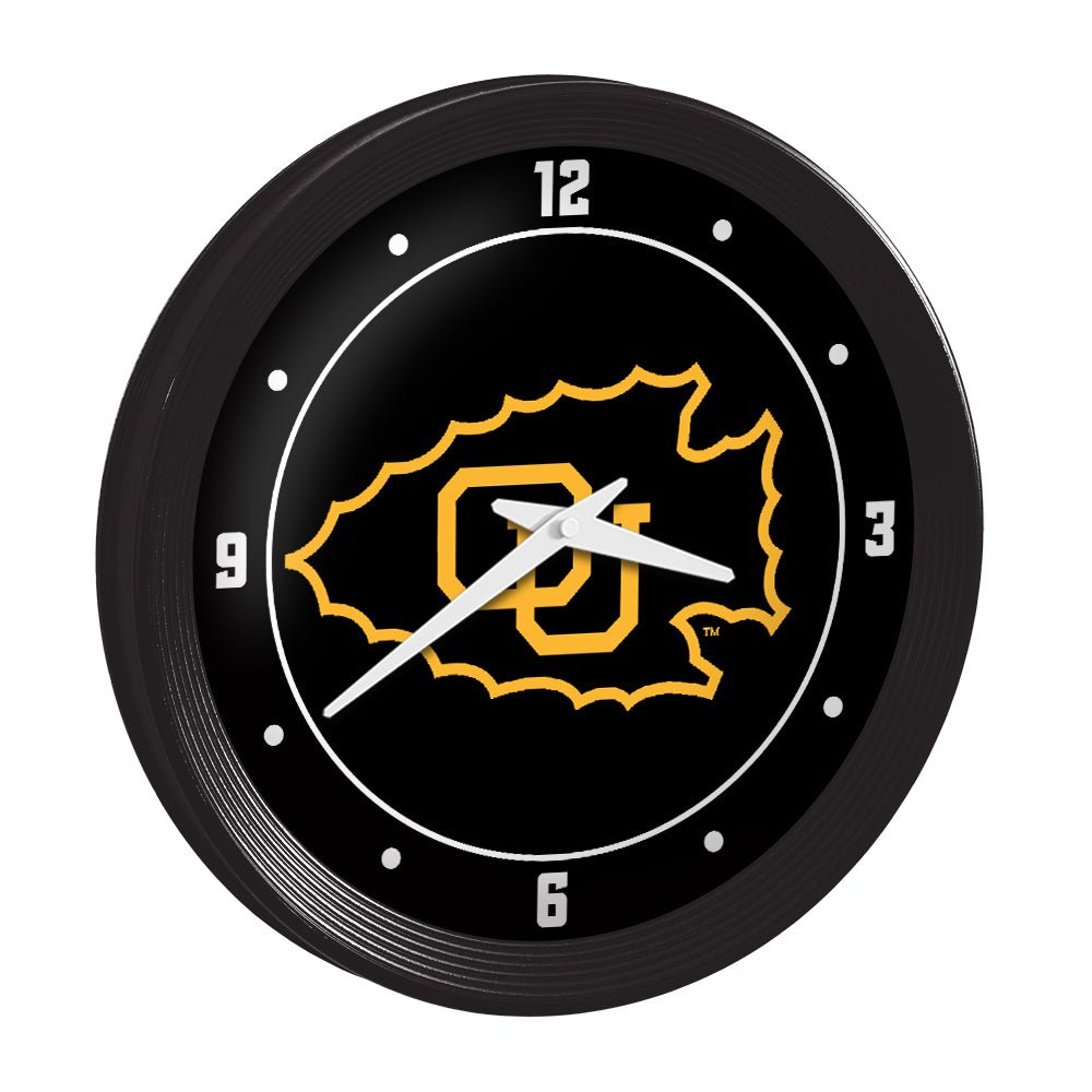 Ottawa Braves: Ribbed Frame Wall Clock - The Fan - Brand