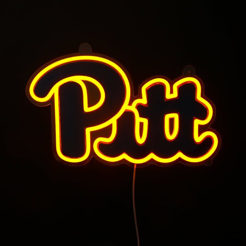 Pitt Panthers: Die - Cut LED Neon Sign - The Fan - Brand