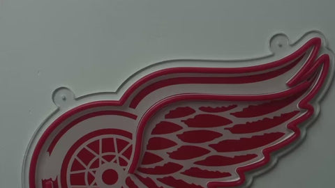 Detroit Red Wings: Die-Cut LED Neon Sign