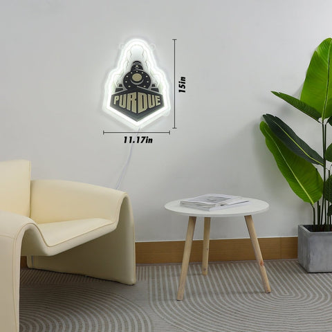 Purdue Boilermakers: Train - Die - Cut LED Neon Sign - The Fan - Brand