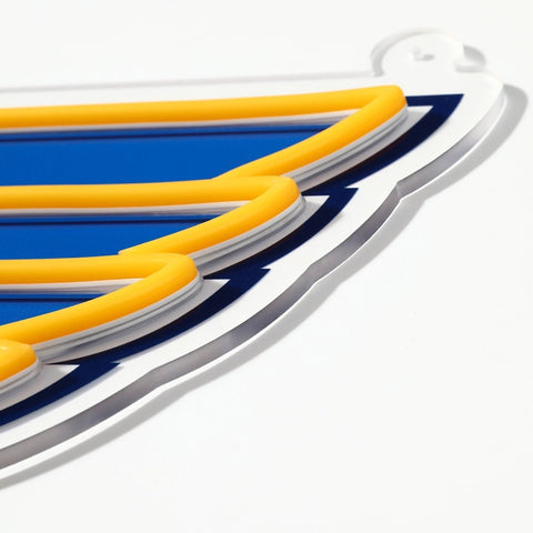 St. Louis Blues: Die - Cut LED Neon Sign - The Fan - Brand