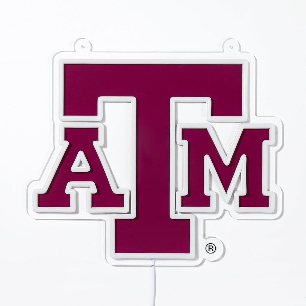 Texas A&M Aggies: Die - Cut LED Neon Sign - The Fan - Brand