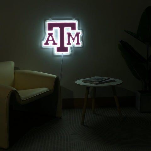 Texas A&M Aggies: Die - Cut LED Neon Sign - The Fan - Brand