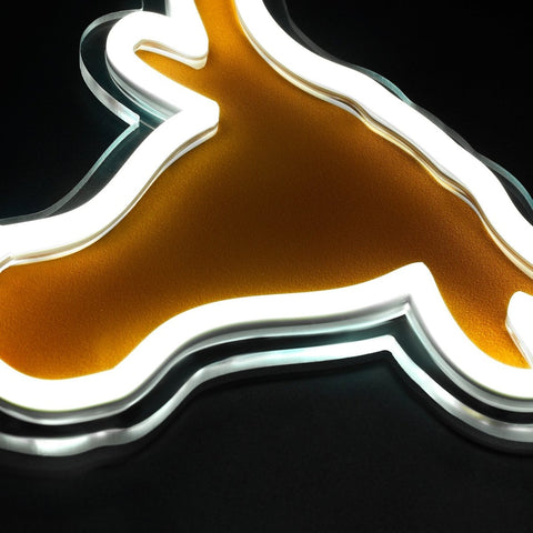 Texas Longhorns: Die - Cut LED Neon Sign - The Fan - Brand