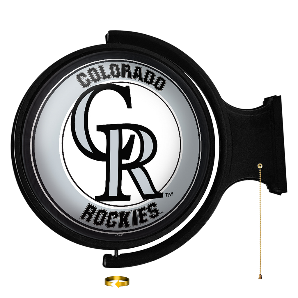 Colorado Rockies: Original Round Rotating Lighted Wall Sign Default Title
