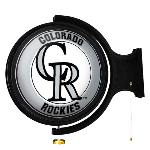 Colorado Rockies: Original Round Rotating Lighted Wall Sign Default Title