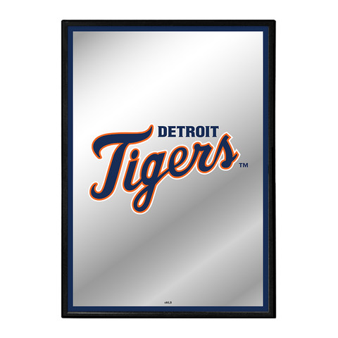 Detroit Tigers: Vertical Framed Mirrored Wall Sign