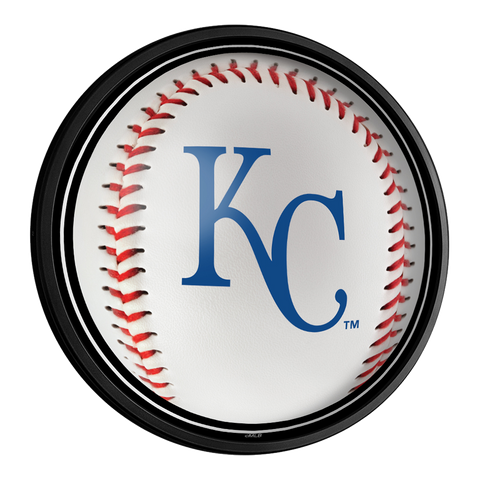Kansas City Royals: Baseball - Round Slimline Lighted Wall Sign Default Title