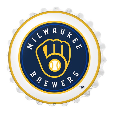 Milwaukee Brewers: Bottle Cap Wall Light Default Title
