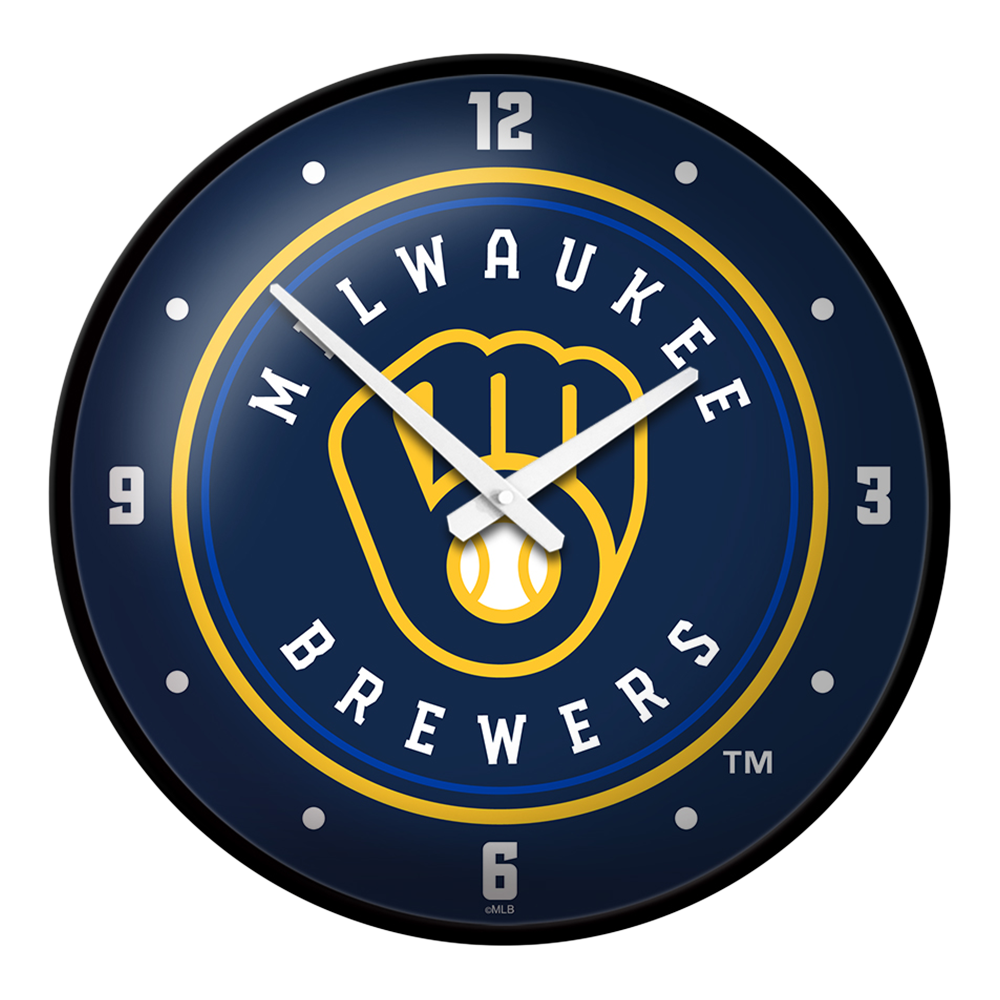 Milwaukee Brewers: Modern Disc Wall Clock Default Title