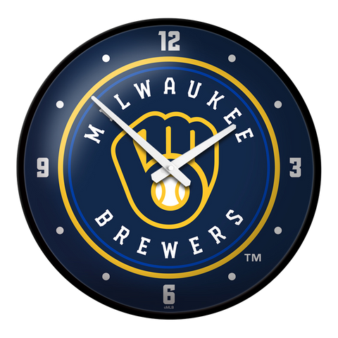 Milwaukee Brewers: Modern Disc Wall Clock Default Title