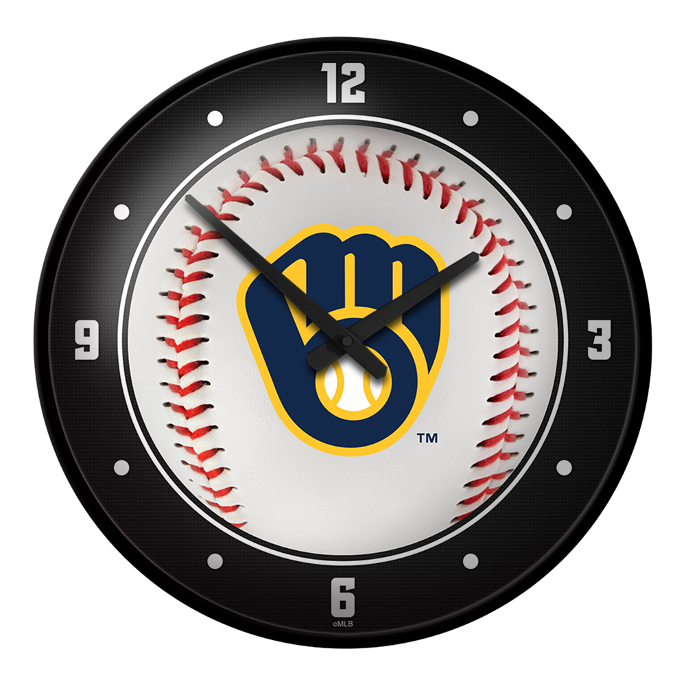 Milwaukee Brewers: Baseball - Modern Disc Wall Clock Default Title