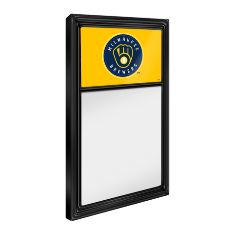 Milwaukee Brewers: Dry Erase Note Board Yellow