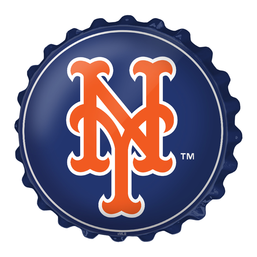 New York Mets: Logo - Bottle Cap Wall Sign Default Title