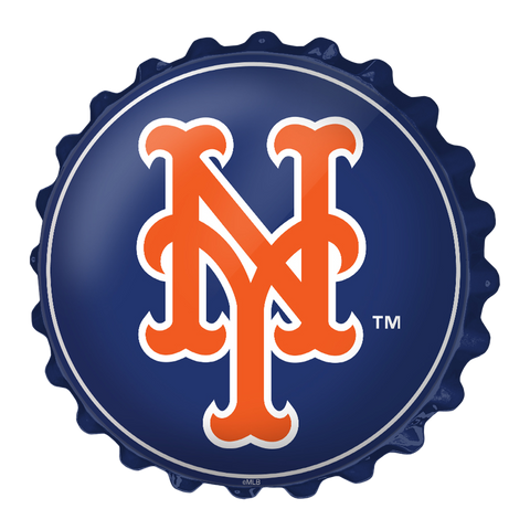 New York Mets: Logo - Bottle Cap Wall Sign Default Title
