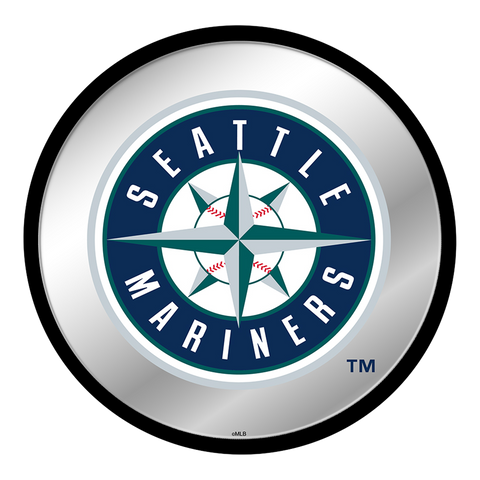 Seattle Mariners: Modern Disc Mirrored Wall Sign