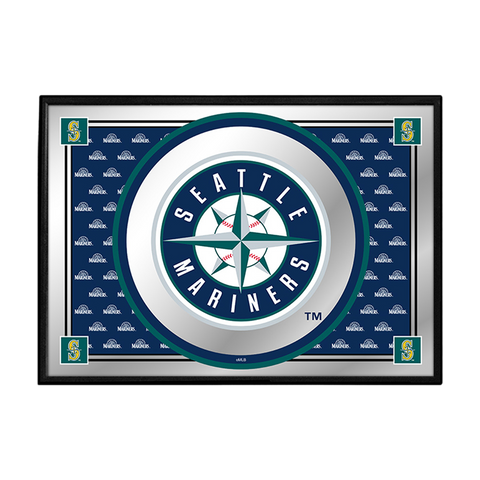 Seattle Mariners: Team Spirit - Framed Mirrored Wall Sign