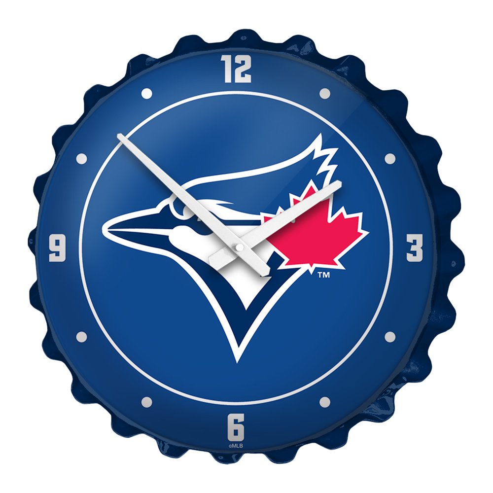 Toronto Blue Jays: Logo - Bottle Cap Wall Clock Default Title