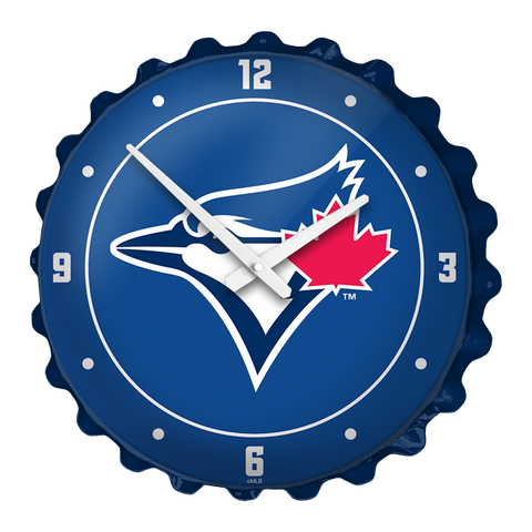 Toronto Blue Jays: Logo - Bottle Cap Wall Clock Default Title