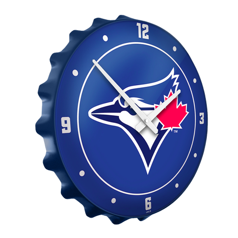 Toronto Blue Jays: Logo - Bottle Cap Wall Clock Default Title