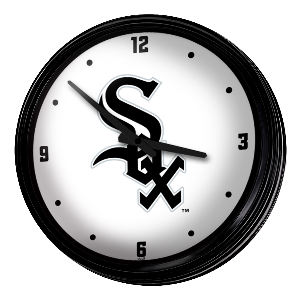 Chicago White Sox: Retro Lighted Wall Clock