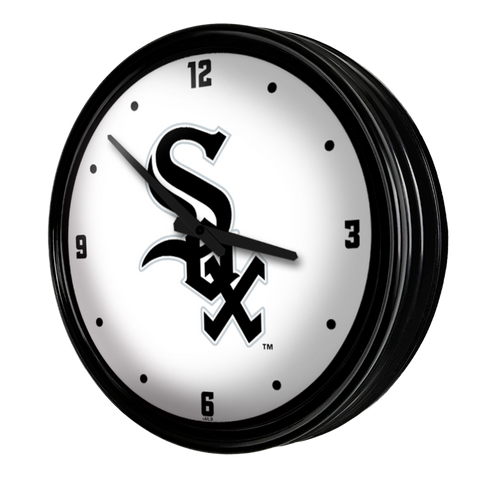 Chicago White Sox: Retro Lighted Wall Clock Default Title