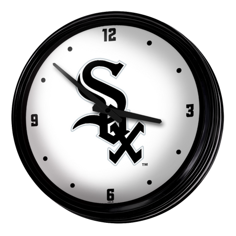Chicago White Sox: Retro Lighted Wall Clock