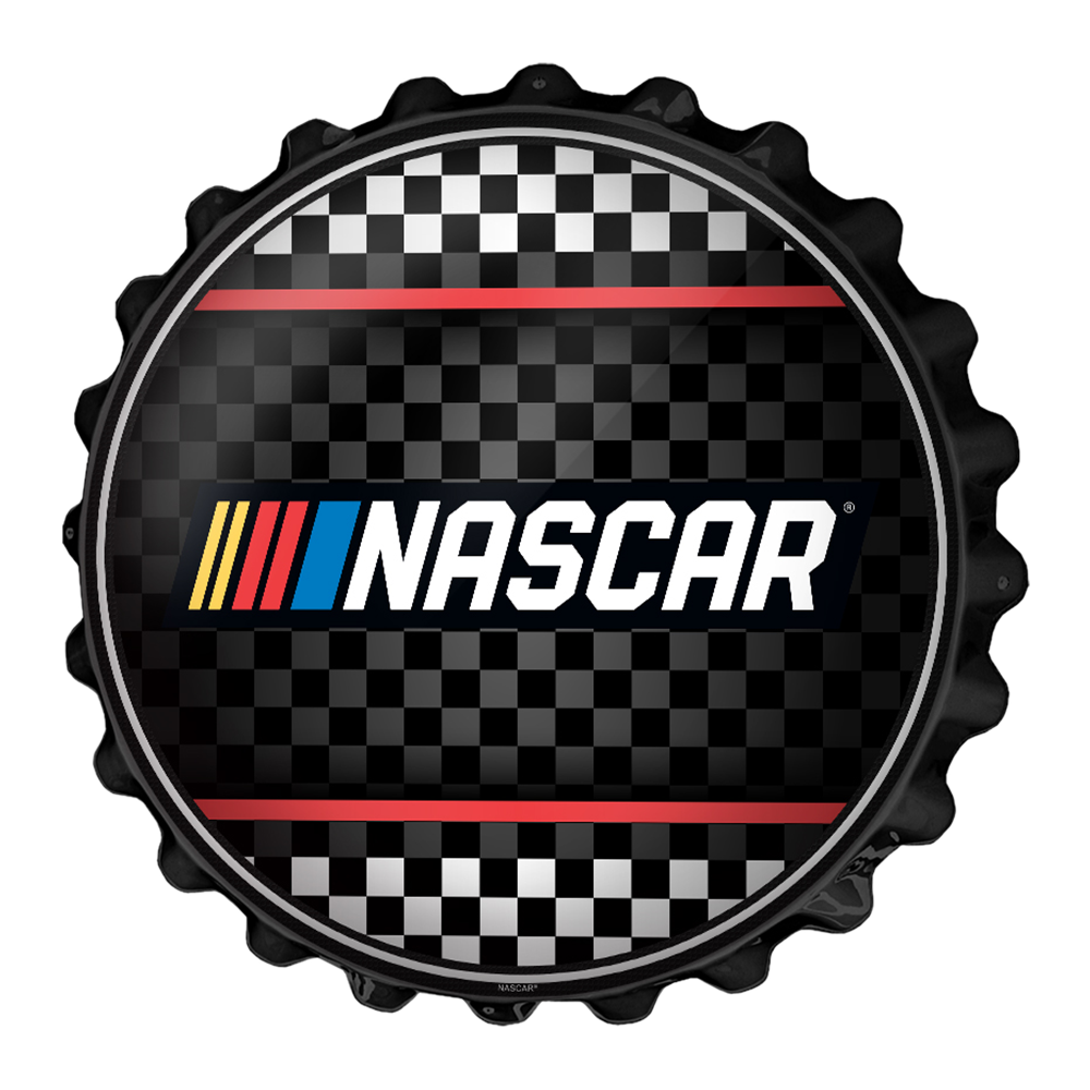 NASCAR: Checkered Flag - Bottle Cap Wall Sign Default Title
