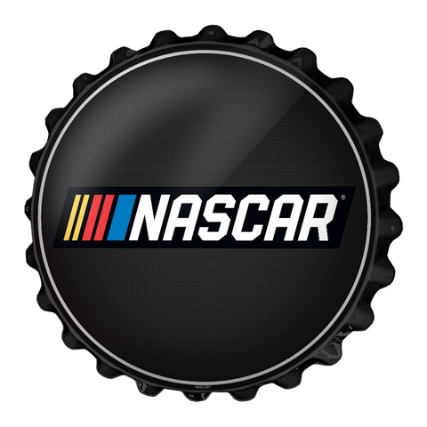 NASCAR: Bottle Cap Wall Sign Black
