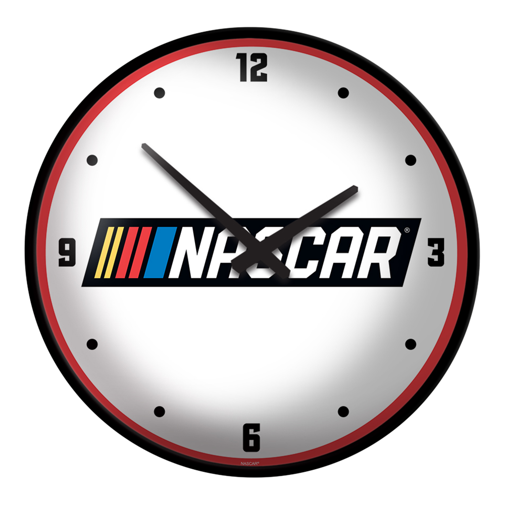 NASCAR: Modern Disc Wall Clock White