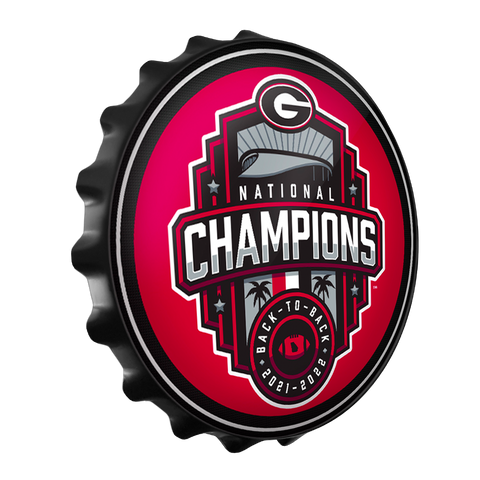 Georgia Bulldogs: National Champions - Bottle Cap Wall Sign