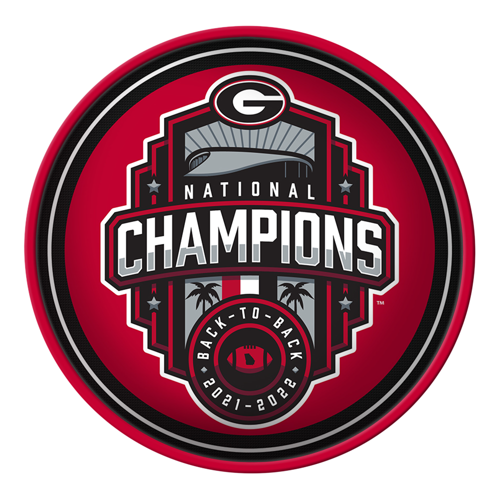 Georgia Bulldogs: National Champions - Modern Disc Wall Sign
