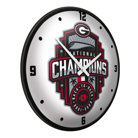 Georgia Bulldogs: National Champions - Modern Disc Wall Clock