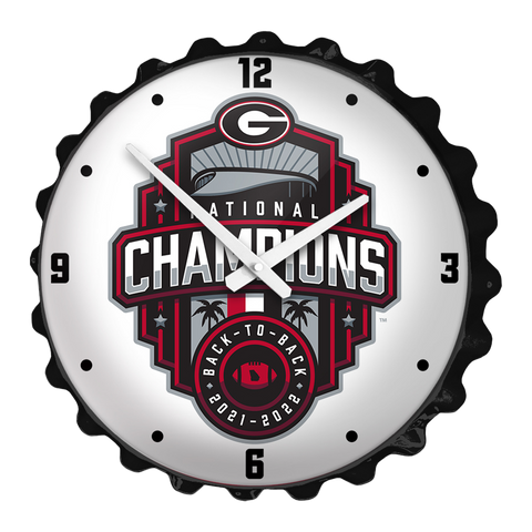 Georgia Bulldogs: National Champions - Bottle Cap Wall Clock