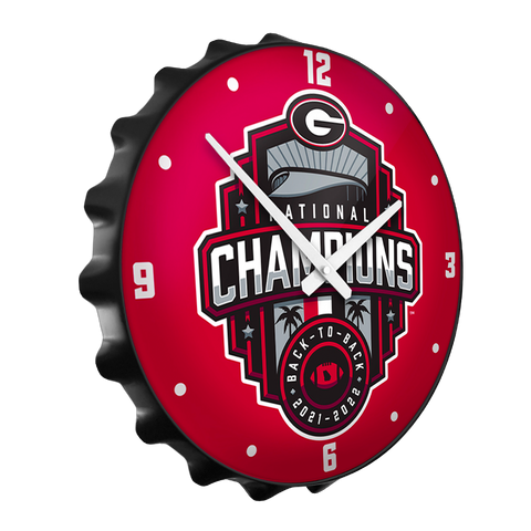 Georgia Bulldogs: National Champions - Bottle Cap Wall Clock