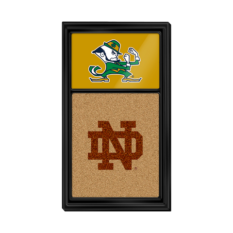 Notre Dame Fighting Irish: Cork Note Board Dual Logo