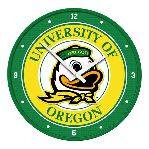 Oregon Ducks: Modern Disc Wall Clock Default Title