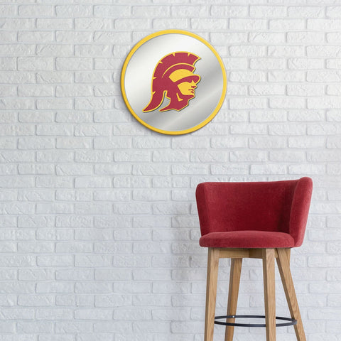 USC Trojans: Mascot - Modern Disc Mirrored Wall Sign - The Fan-Brand