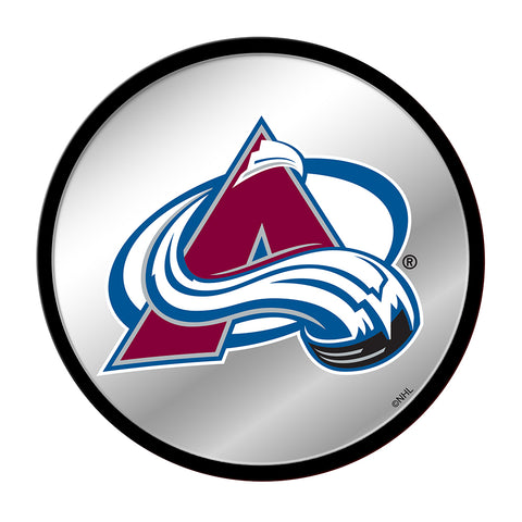 Colorado Avalanche: Modern Disc Mirrored Wall Sign