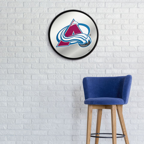 Colorado Avalanche: Modern Disc Mirrored Wall Sign