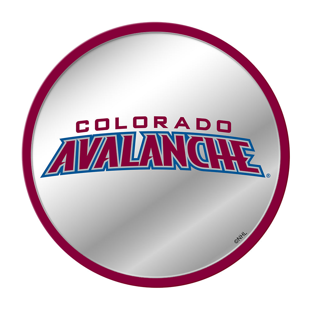 Colorado Avalanche: Secondary Logo - Modern Disc Mirrored Wall Sign