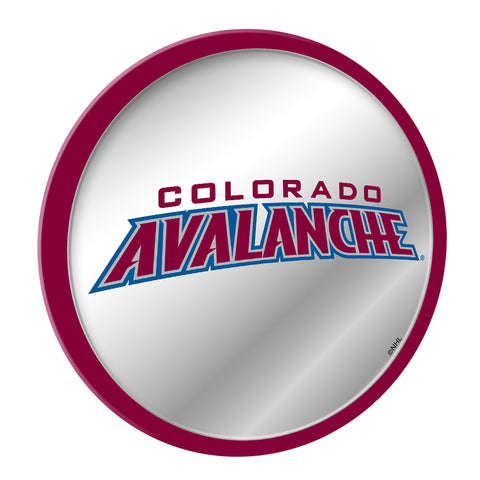Colorado Avalanche: Secondary Logo - Modern Disc Mirrored Wall Sign