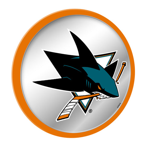 San Jose Sharks: Modern Disc Mirrored Wall Sign