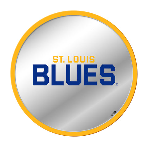 St. Louis Blues: Secondary Logo - Modern Disc Mirrored Wall Sign