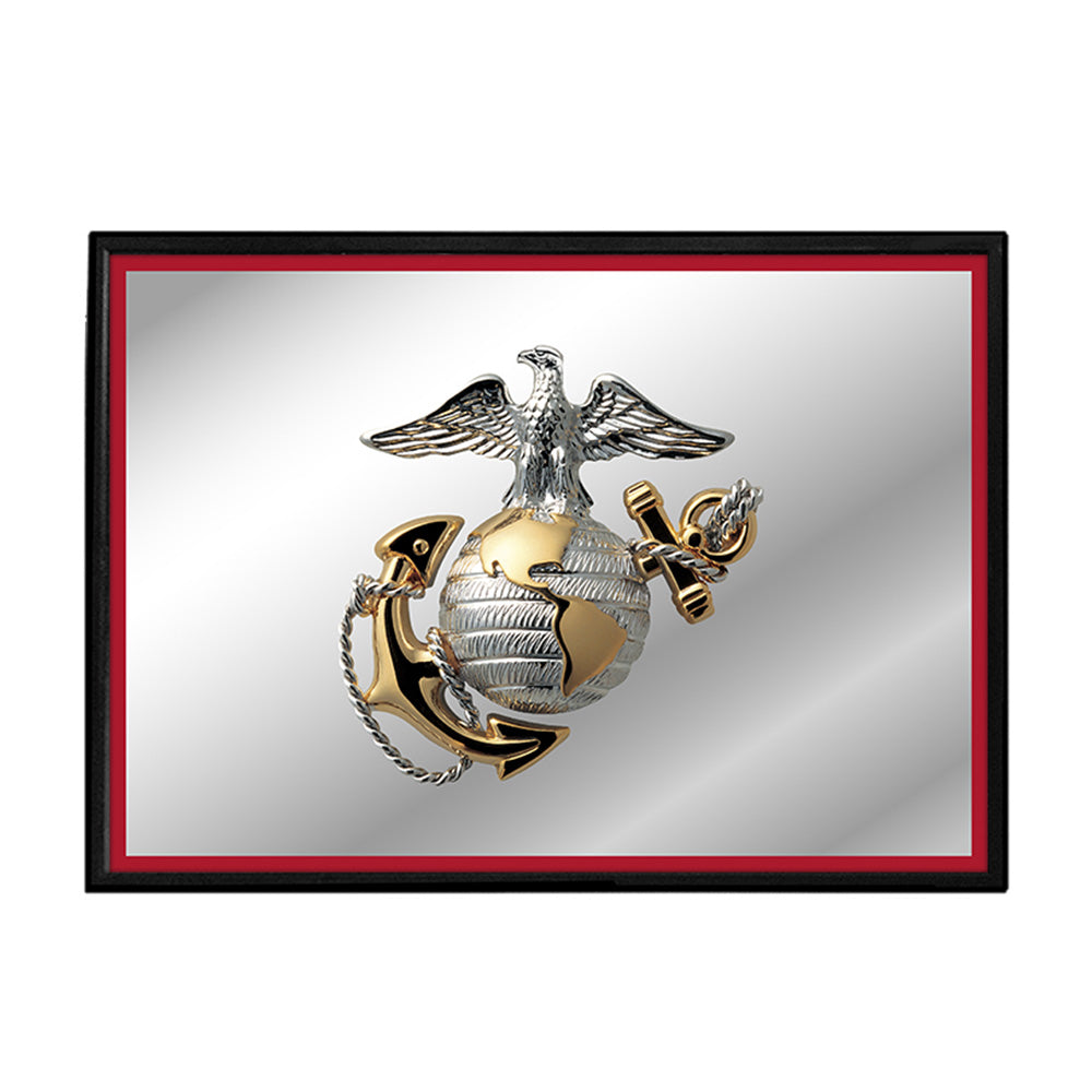 US Marine Corps: Framed Mirrored Wall Sign