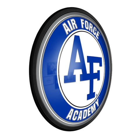 Air Force Falcons: Round Slimline Lighted Wall Sign - The Fan-Brand