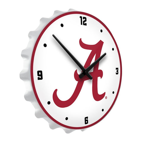 Alabama Crimson Tide: Bottle Cap Lighted Wall Clock - The Fan-Brand