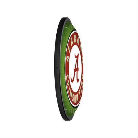 Alabama Crimson Tide: On the 50 - Oval Slimline Lighted Wall Sign - The Fan-Brand