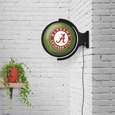 Alabama Crimson Tide: On the 50 - Rotating Lighted Wall Sign - The Fan-Brand